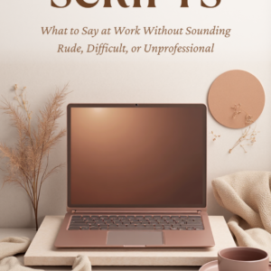 Workplace Boundary Scripts digital guide for setting boundaries and handling difficult workplace conversations professionally