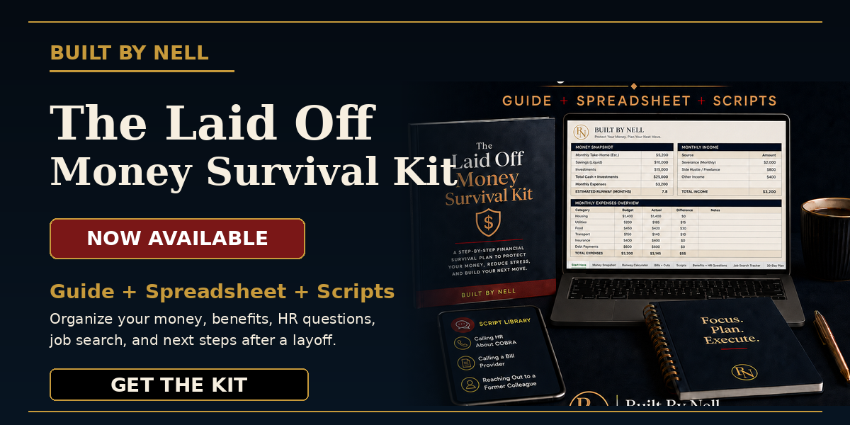 What to do after getting laid off before signing paperwork by Built By Nell