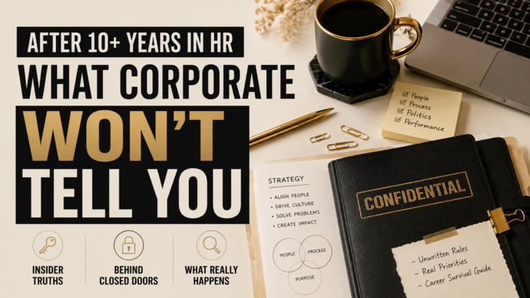 What corporate won’t tell you about workplace truths, corporate politics, HR, and career strategy