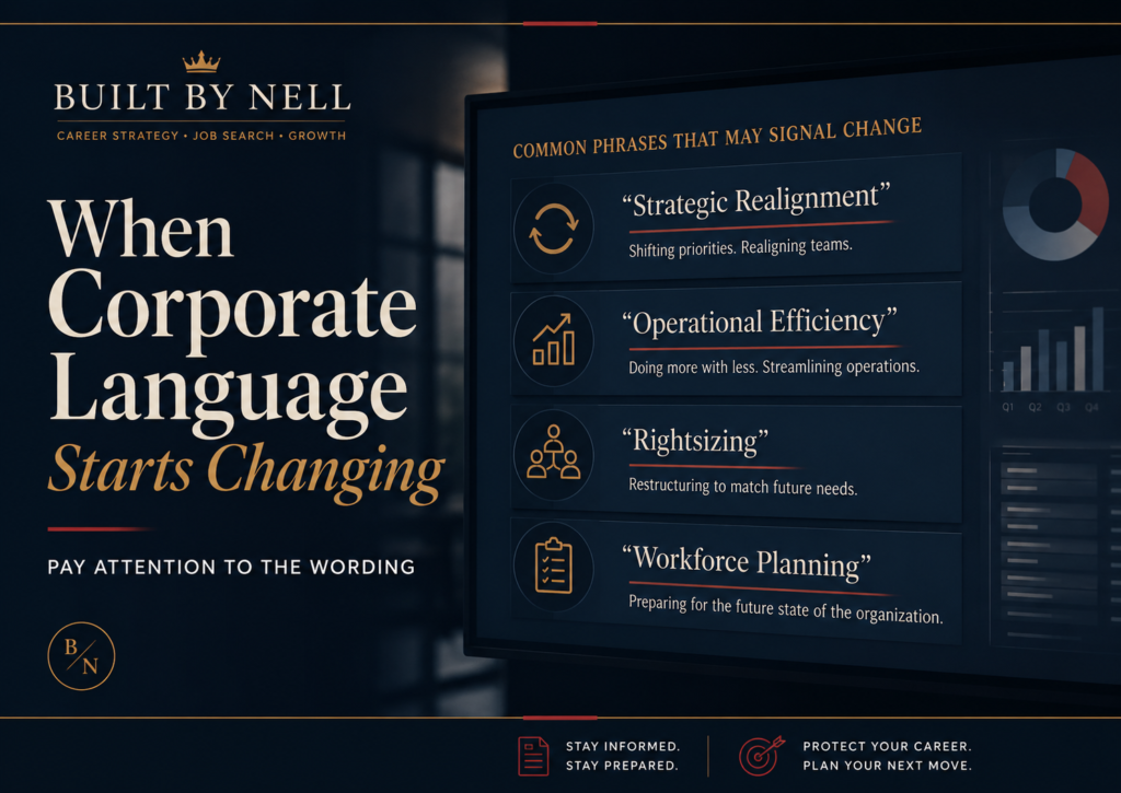 Corporate language changes that may signal layoffs are coming.