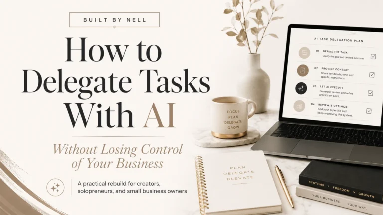 How to delegate tasks with AI without losing control of your business