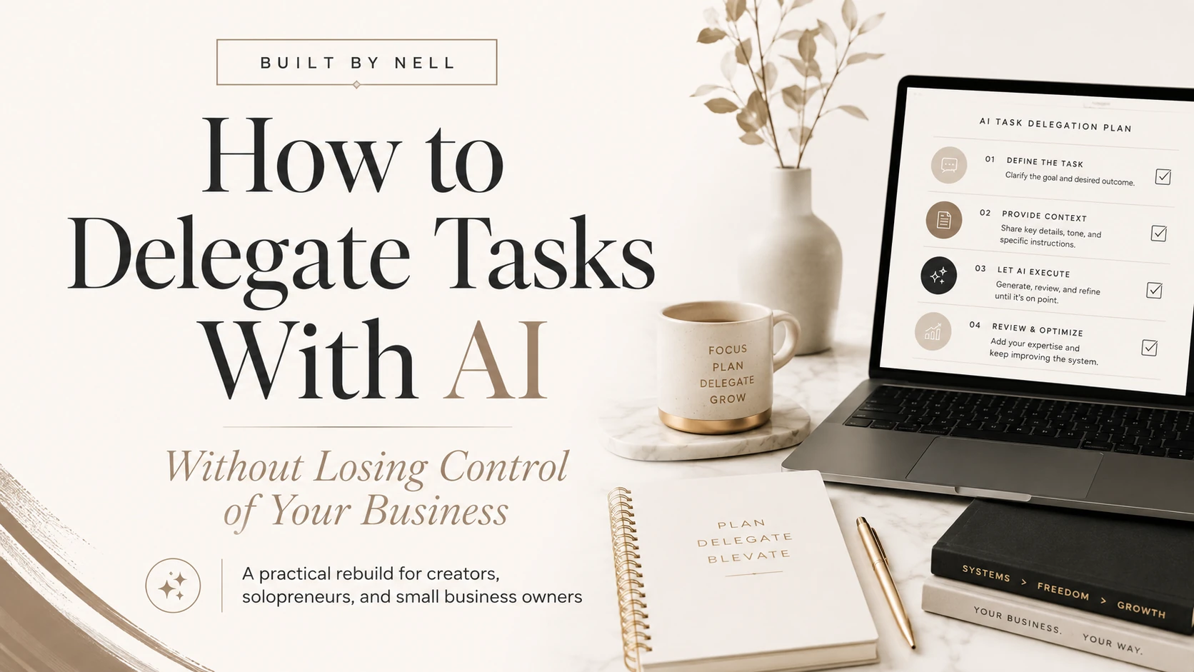 How to delegate tasks with AI without losing control of your business