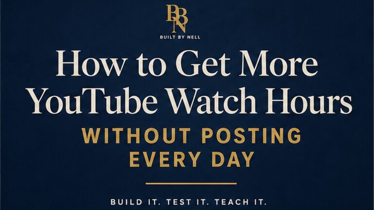 How to get more YouTube watch hours without posting every day